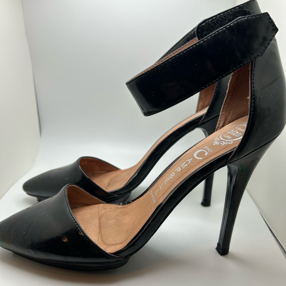 Black Leather Jeffrey Campbell Heels